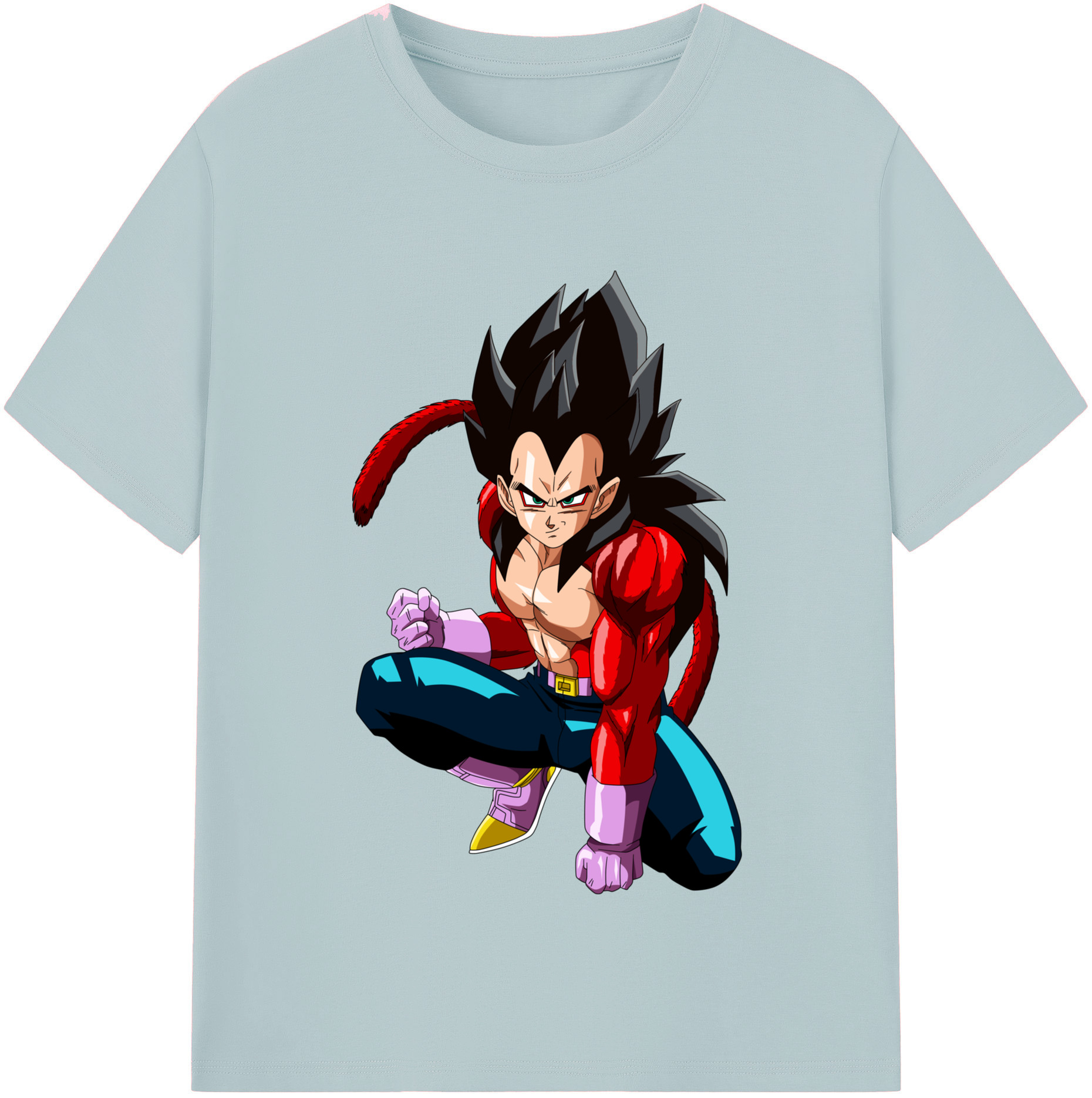 （画像用） ドラゴンボール ベジータ四世（Bejīta Yonsei）DRAGON BALL Vegeta IV 綿100％半袖Tシャツ（フロントプリント）